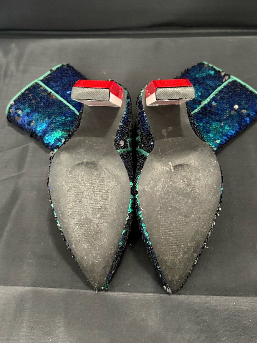 Cape Robbin Mermaid Sequin Heeled Terra Boots Size 8 - Picture 8 of 11